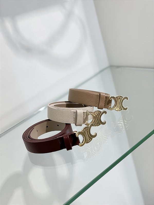 Cinto Feminino Celine em Couro