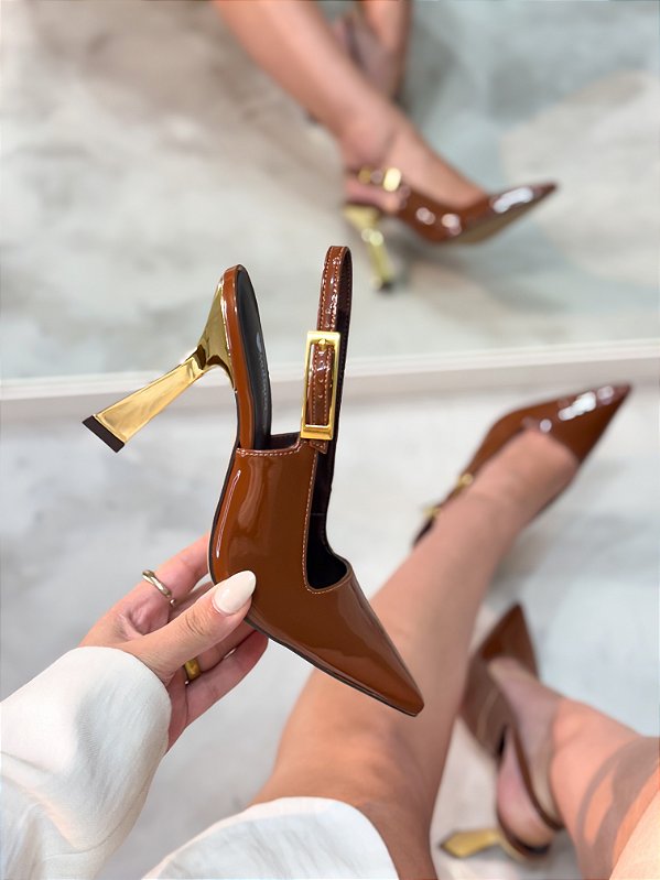 Scarpin Feminino Mia Caramelo