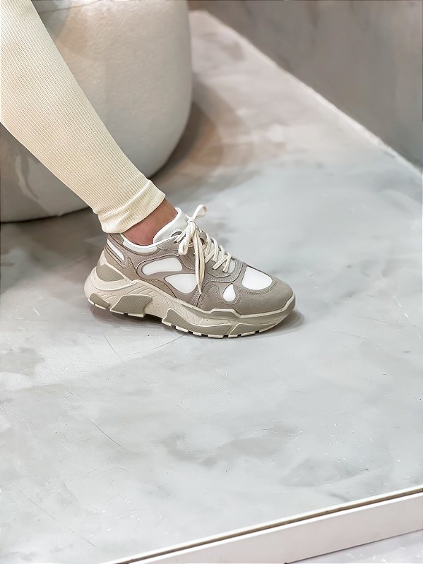 Tênis Feminino Chunky Alicia Off-White