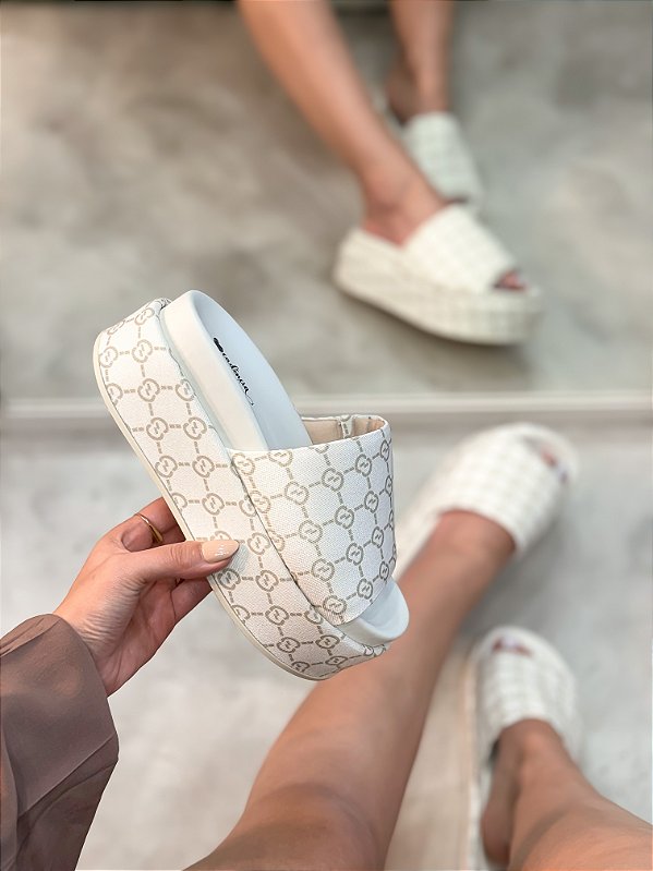 PRÉ VENDA - Flatform Feminina Paloma Off-White