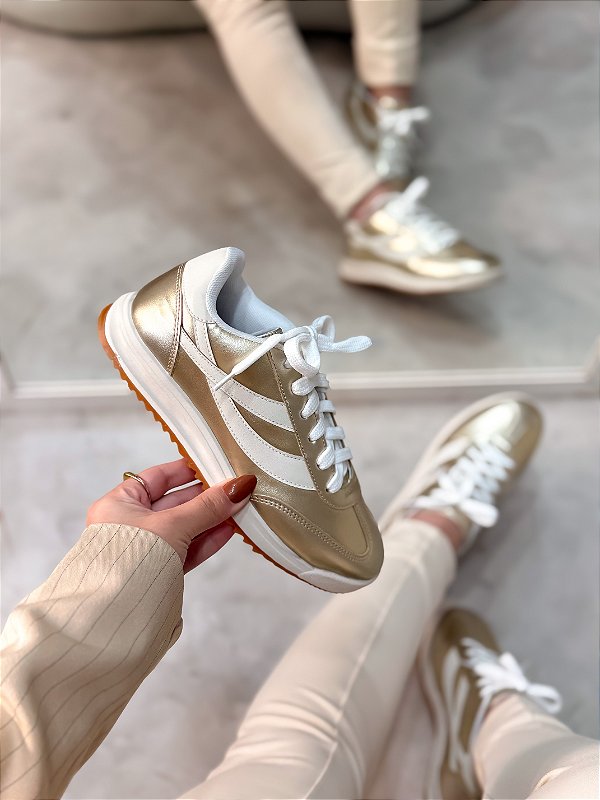 Tênis Feminino Luiza Ouro light