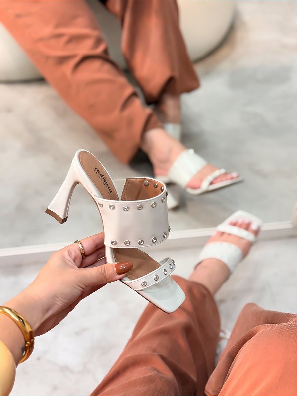 Tamanco Feminino Amélia  Off-White