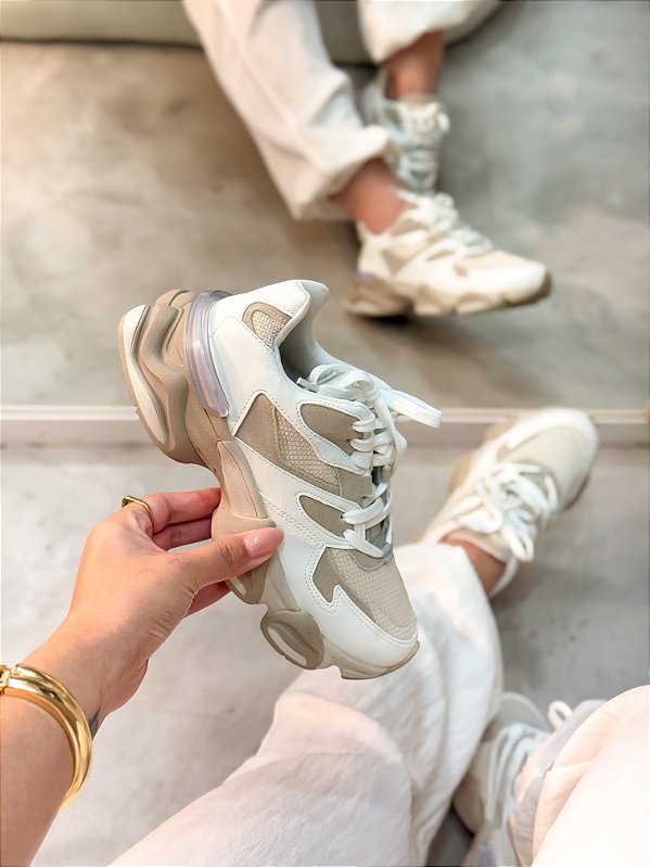 Tênis Feminino Nic Branco/Gelo