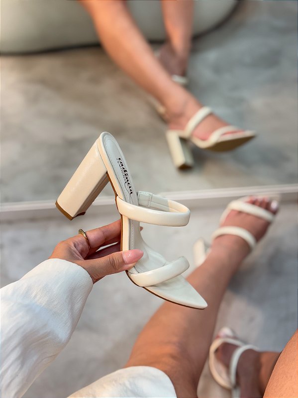 Tamanco Feminino Kelly Off-White