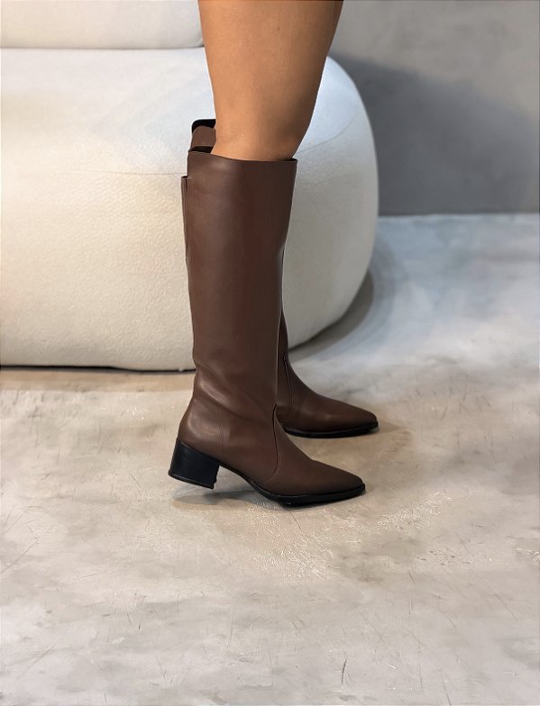 Bota Feminina Montaria Marta Marrom