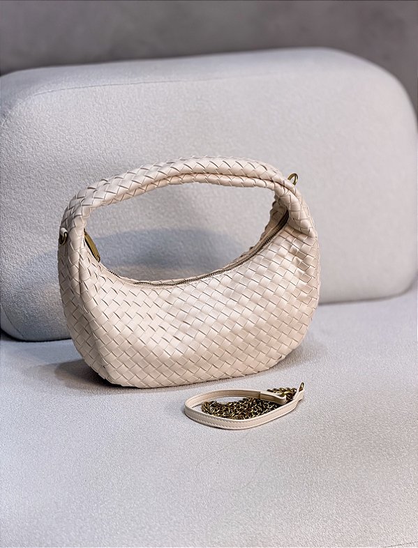 Bolsa Feminina Bonnie Baguete Off-white