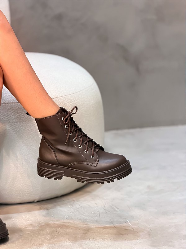 Coturno Feminino Carol Marrom