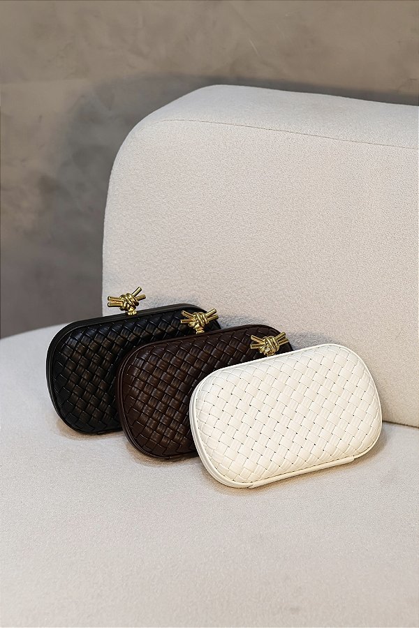 Bolsa Clutch Ariela Trançada