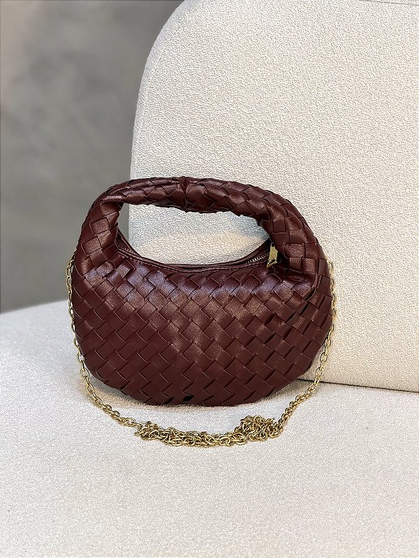Mini Bag Melina Trançada Vinho