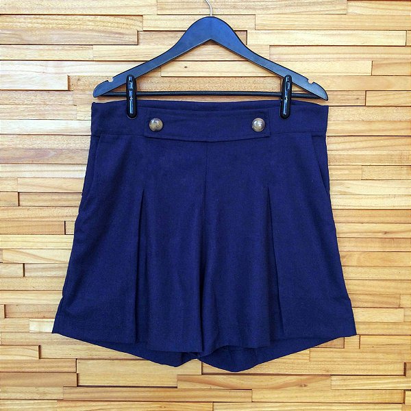 ECO Short Botões Linho Reciclado