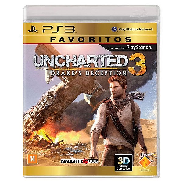 Uncharted 3: Drake's Deception (Usado) - PS3 - Mídia Física