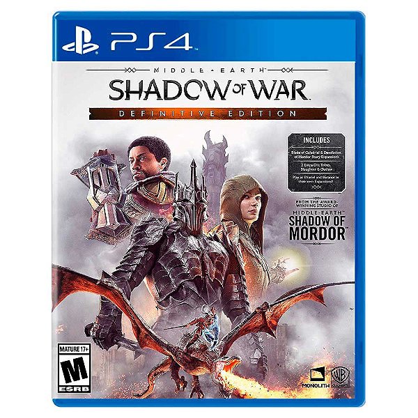 Terra Média: Sombras da Guerra Edição Definitiva (Usado) - PS4