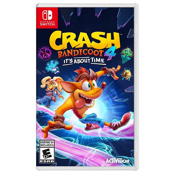 Crash Bandicoot 4 It's About Time - Switch - Mídia Física