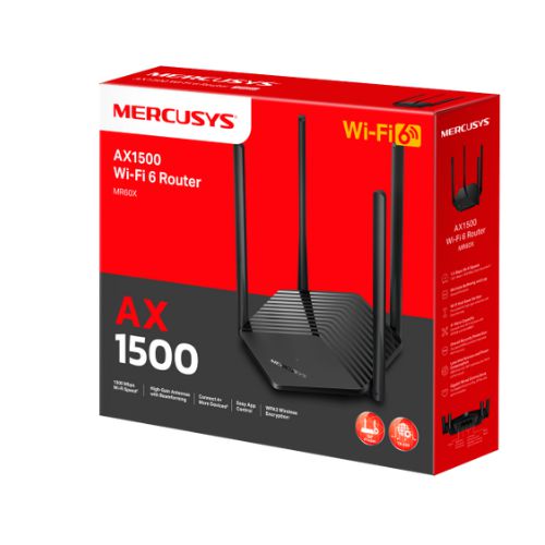 Mercusys - Roteador Wi-Fi 6 Gigabit AX1500 - MR60X