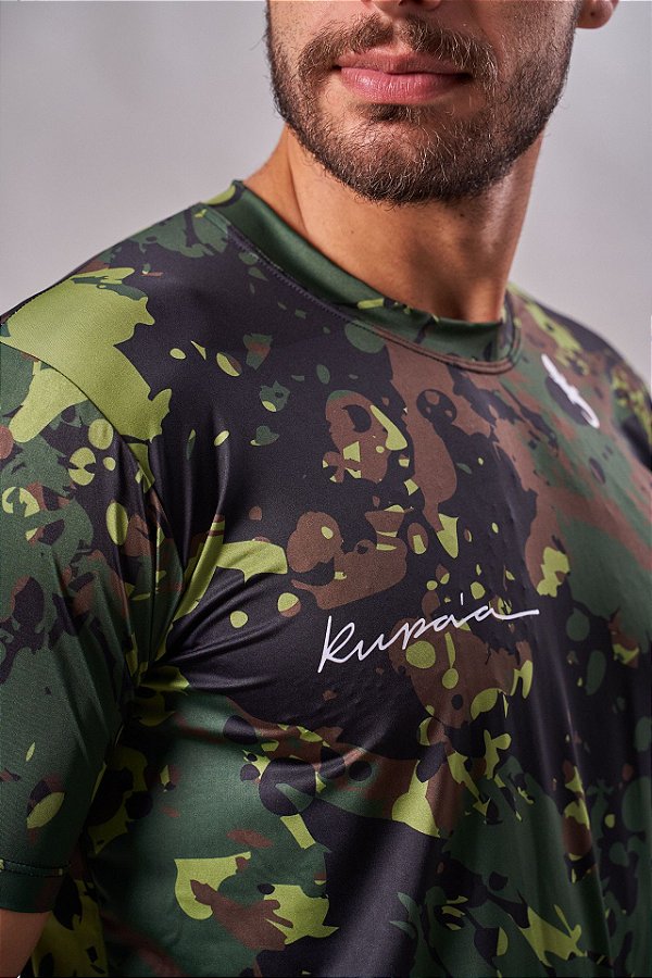 Camiseta Esportiva Masculina Dry Fit com proteção UV+ Green - Kupaa