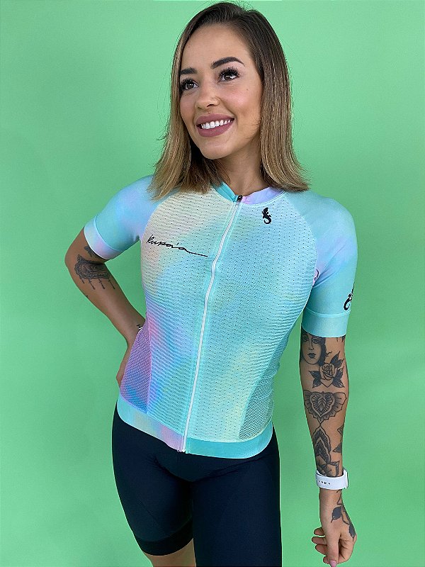 Camisa De Ciclismo Feminina Fly