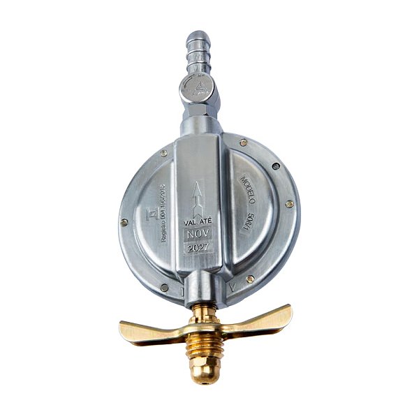 Registro Gás GLP 506/01 BT Mangueira Abraçadeira Kit Aliança