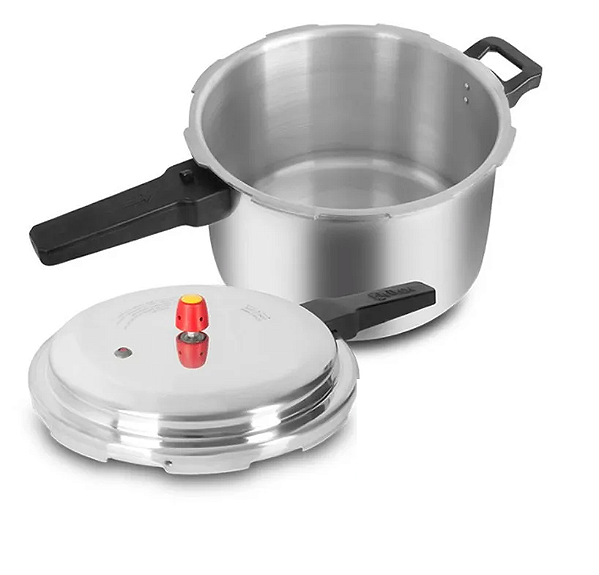 Panela de Pressão com Cabo Polida Fechamento Externo 18 Litros Eirilar