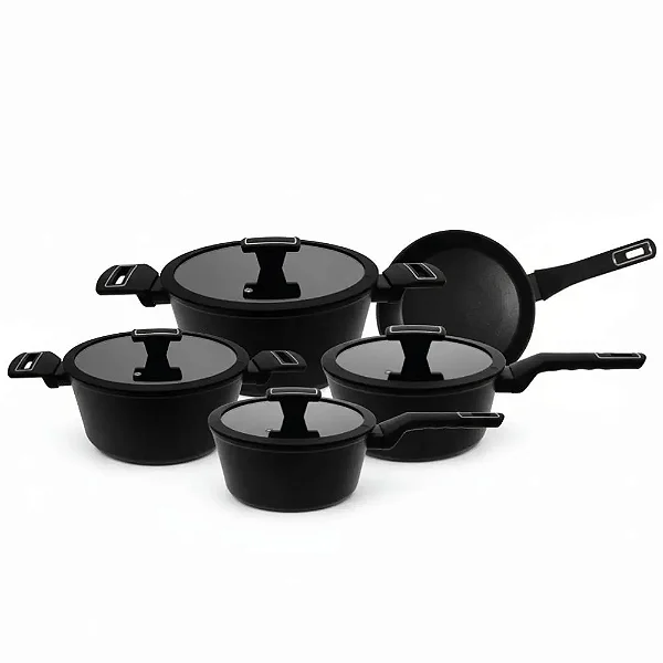 Jogo de Panelas com 5 Peças Manhatan Linha Coolravare PAN014 Hauskraft