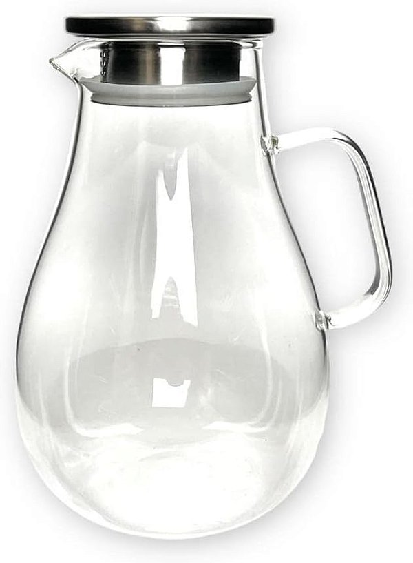 Jarra de Vidro Borossilicato 1,5 Tampa Aço Inox e Silicone JARR021 Hauskraft