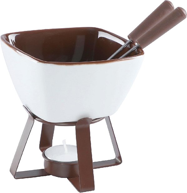 Conjunto Fondue Namur Inox Crâmica e Plastico CJFN036 Hauskraft