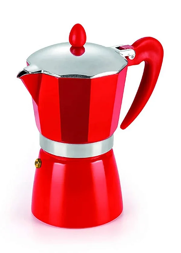 Cafeteira Italiana Vermelha 6 Xícaras CAFT006VM Hauskraft