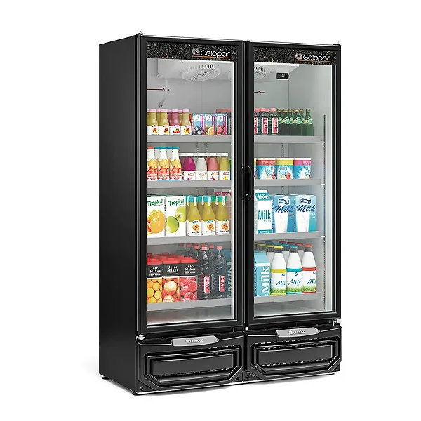 Freezer Vertical GCVC 950 Litros Preto Gelopar