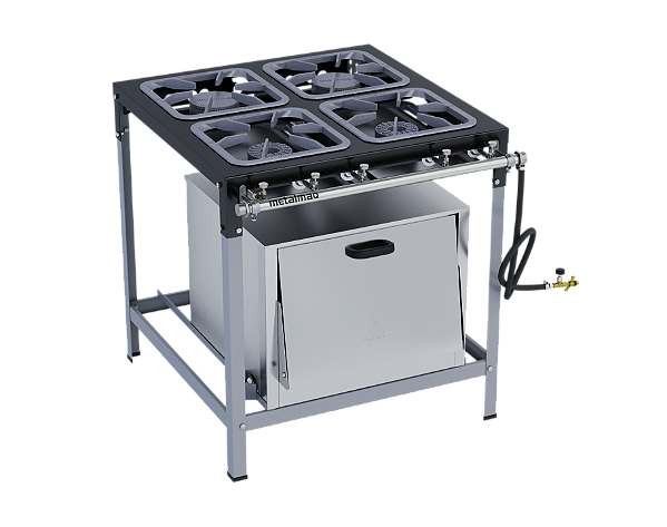 Fogão 4BD M14 ST Premium Inox 30x30 Metalmaq