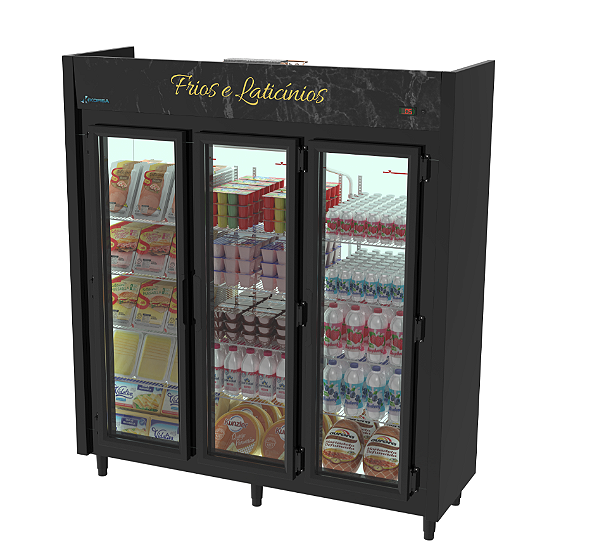 Expositor Auto Serviço 3 Portas Linha Blanc-Kofisa