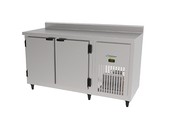 Balcão de Serviço 2 portas aço inox escovado KBSC 150-Kofisa
