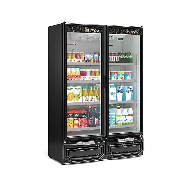 Refrigerador Vertical Conveniência 2 Portas GCVR 950 PR PV 220V Gelopar