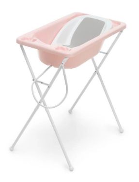 BANHEIRA BEBE PLASTICA ACQUA TRIO ROSA PEROLA RCP