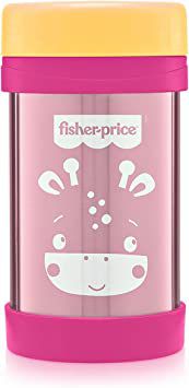 POTE TERMICO ACO INOX HOT E COLD FISHER PRICE ROSA STRAWBERR