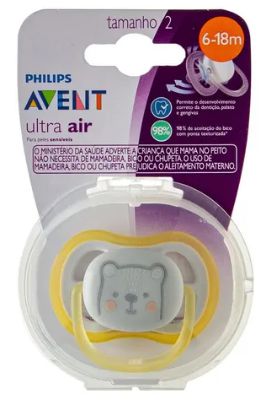 SCF542/12 CHUPETA ULTRA AIR UNIT. URSO 6-18M MENIN