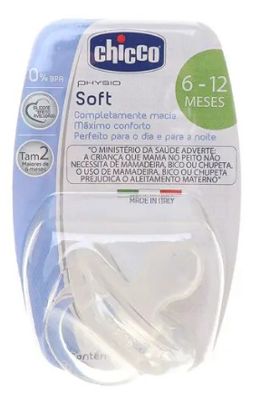 CHUPETA SOFT TAM.2 TRANSP CHICCO 18090