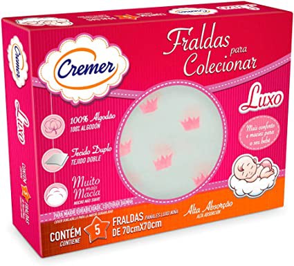 FRALDA LUXO EST FEM 120x70cm PCT C/3UN