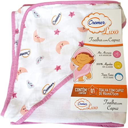 TOALHA CAPUZ 90X75cm FEM