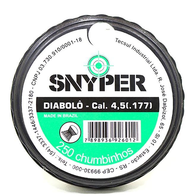 Chumbinho Snyper Diabolo 4,5mm