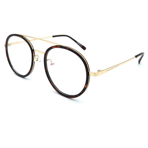 Óculos de grau pronto Prorider Concept Readers Animal Print e Dourado - ANFPRCR