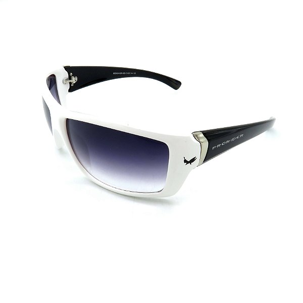 Óculos De Sol Prorider Retrô Preto e Branco com Lente Degradê Fumê - B05024-829