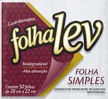 GUARDANAPO FOLHALEV F.SIMPLES 20X22 50UN