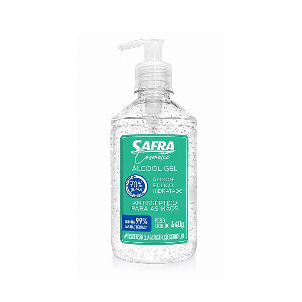 Gel Antisséptico para Mãos Cosmetic 440g Safra