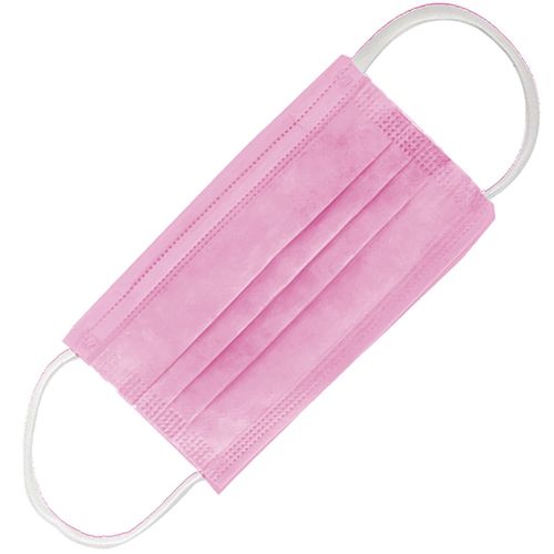 Máscara Descartável Tripla Camada Com Filtro ROSA - 50UN