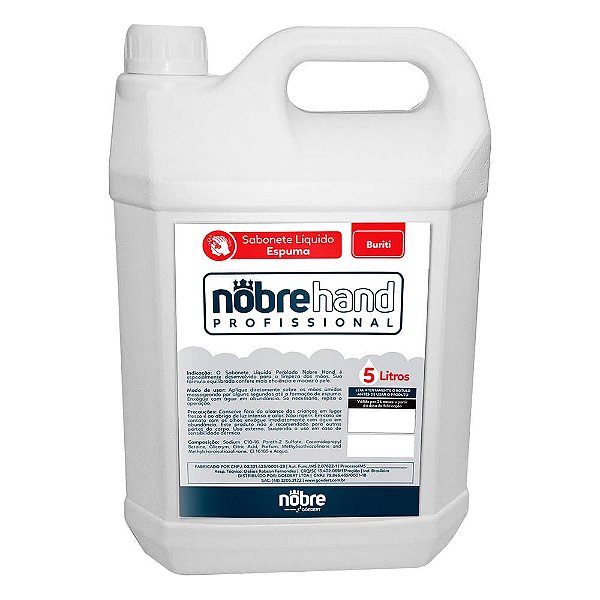 Sabonete espuma 5l BURITI - Nobre Hand