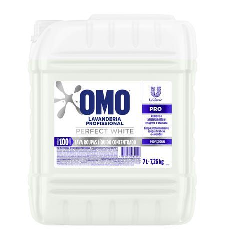 LAVA ROUPA LÍQUIDO OMO PERFECT WHITE 7L