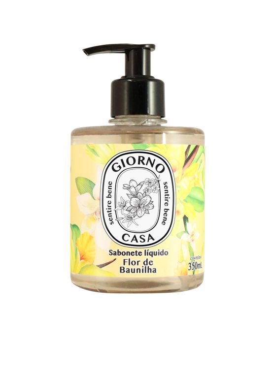 SABONETE LIQUIDO GIORNO FLOR DE BAUNILHA 350ML