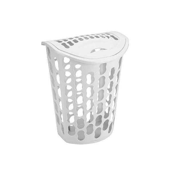CESTO TELADO/ ROUPA - BRANCO INJEPLASTEC