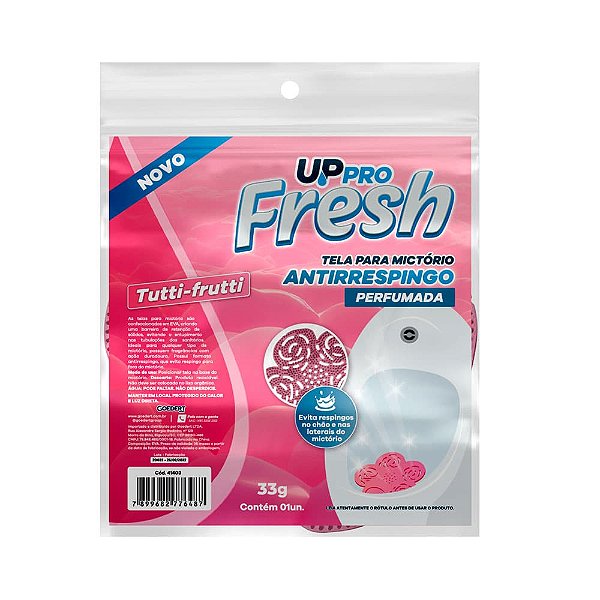Tela perfumada p/ mictorio antirrespingo tutti-frutti (rosa) - Nobre