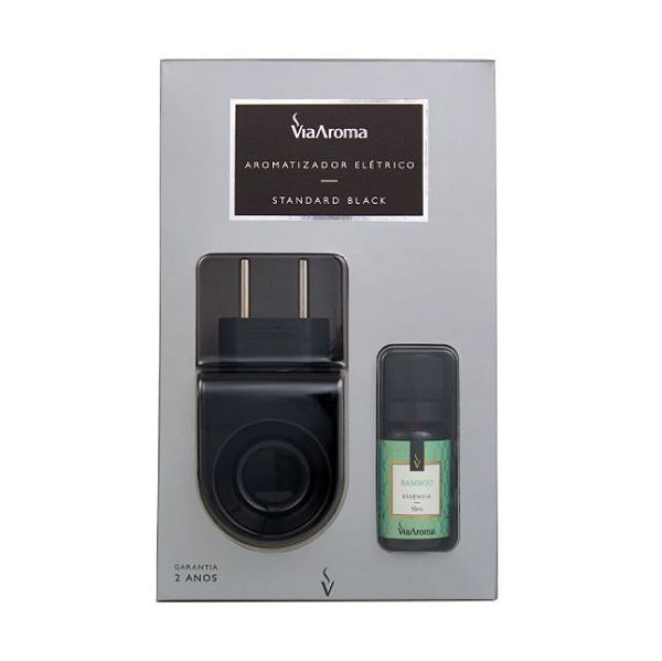 Aromatizador Standard Black com Essência Bamboo 10ml - Via Aroma