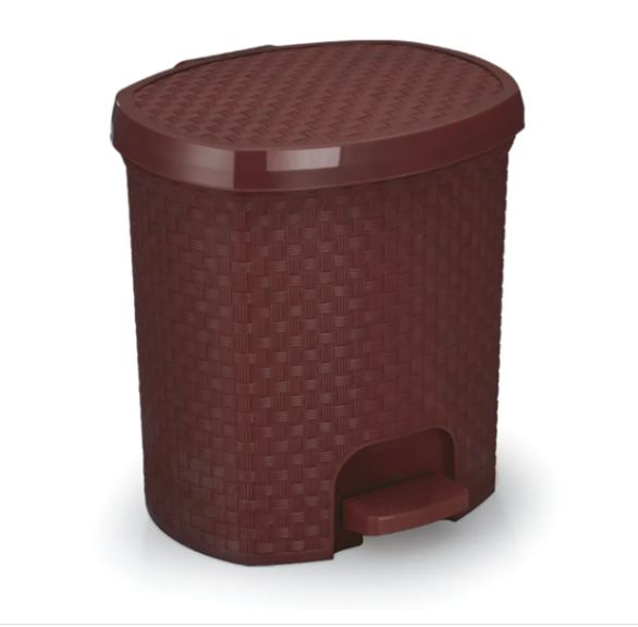 LIXEIRA 6L RATTAN MARROM NITRON